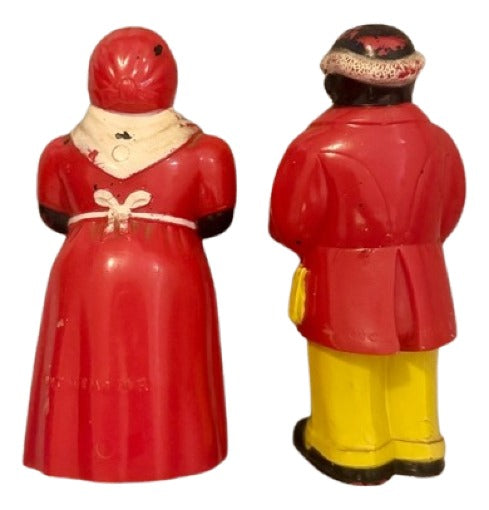 Vintage Aunt Jemima & Uncle Mose Salt and Pepper Shakers - F&F Mold & Die Works