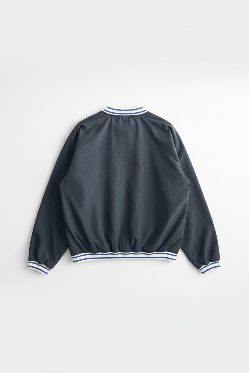 VTG 90s Converse All Star V-Neck Pullover Windbreaker Jacket Black M/L Men