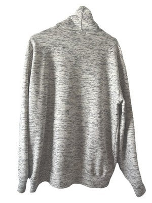 Heathered Cowl Neck Pullover With Strings Men Size XL