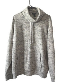 Heathered Cowl Neck Pullover With Strings Men Size XL