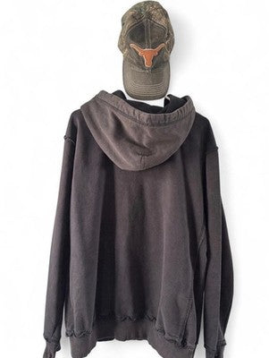 Sudadera con capucha desgastada para hombre (Talla XL) + Gorra ajustable de los Texas Longhorns