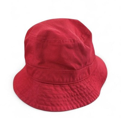 Sombrero Bucket Champion Talla Única Adulto Rojo 100% Algodón Golfista Exteriores