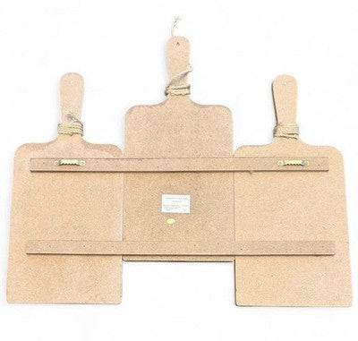 Tabla de servir de madera de 18x15 "Eat" para pared – Letrero decorativo para cocina estilo granja