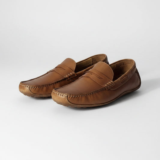 Kenneth Cole para hombre, marrón - Mocasines Penny Driver Talla 10 (Artículo #20586196)