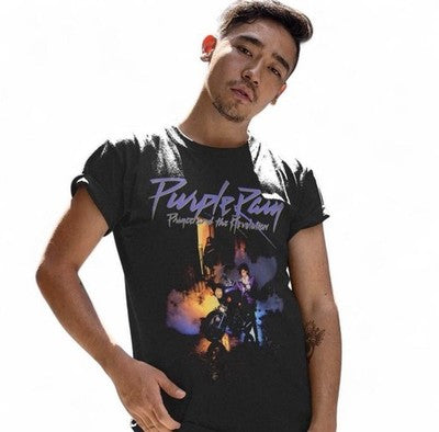 PURPLE RAIN: PRINCE & THE REVOLUTION Graphic T-SHIRT, Men’s Size LARGE