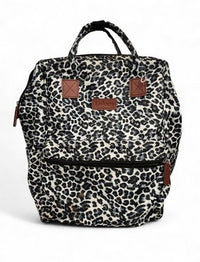 Leopard Backpack Diaper Bag Lokass - Lots Of Pockets! In Great Shape!