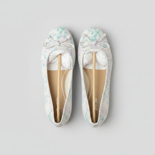 Vionic Callisto Botanical Ballet Flats Ivory Floral Size 6 M NWB