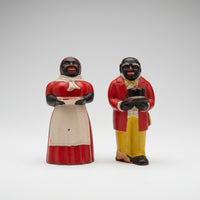 Vintage Aunt Jemima & Uncle Mose Salt and Pepper Shakers - F&F Mold & Die Works