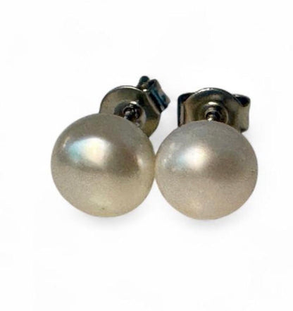 PENDIENTES VINTAGE DE PLATA DE LEY CON PERLAS contrastados 925 SU CH - ¡Clásico!
