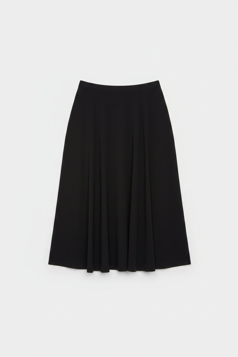 Michael Kors Elegant Black Stretch Midi Skirt L Modest Workwear Evening Classy